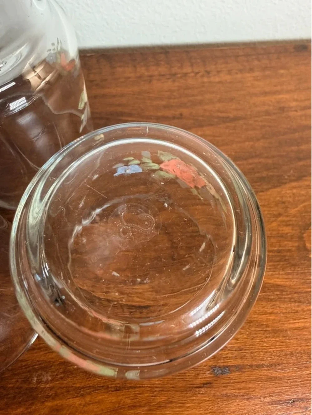 Vintage Floral Drinking Glasses Set of 3
